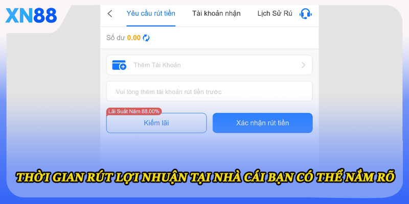 Thời gian rút lợi nhuận tại nhà cái bạn có thể nắm rõ